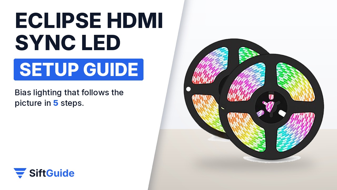 How to Install an HDMI Sync LED Strip Behind Your TV or Screen: Eclipse Kit in 5 Steps