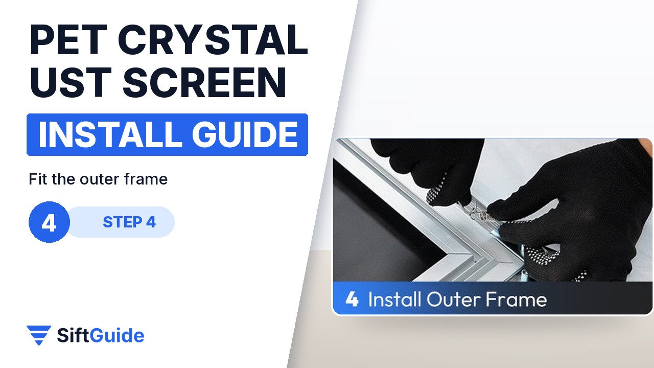 Step 4 of the official guide: install the outer frame
