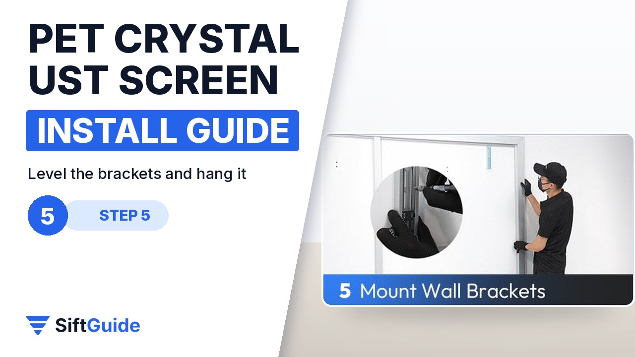 Step 5 of the official guide: mount the wall brackets
