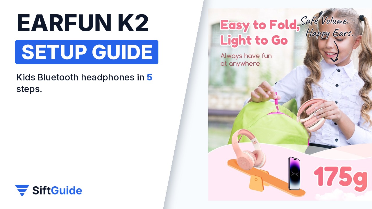 How to Set Up the EarFun K2 Kids Headphones (Pink) — Step-by-Step
