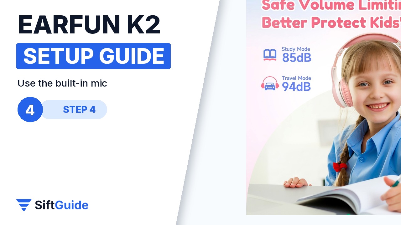 EarFun K2 built-in microphone for online lessons