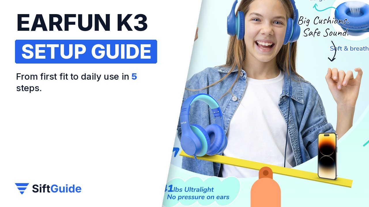 EarFun K3 Kids Headphones: Setup and Fit Guide for Ages 3 to 18