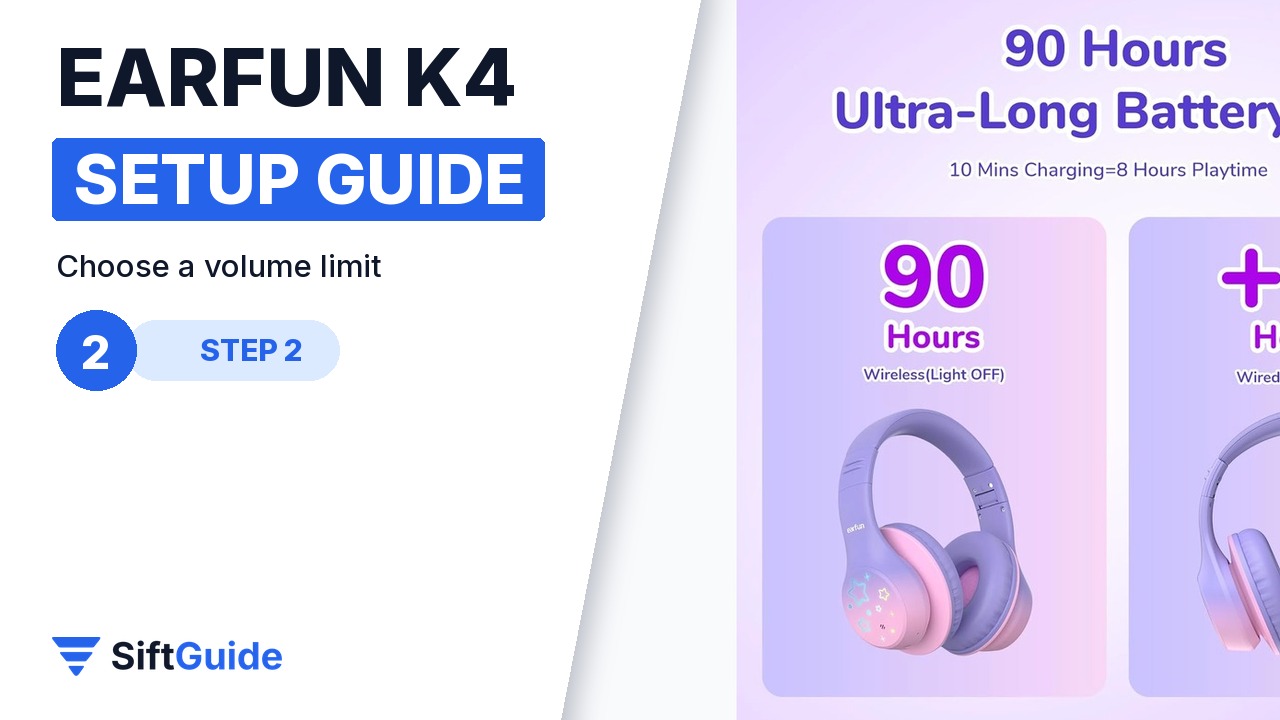 EarFun K4 volume limits 74, 85 and 94 dBA
