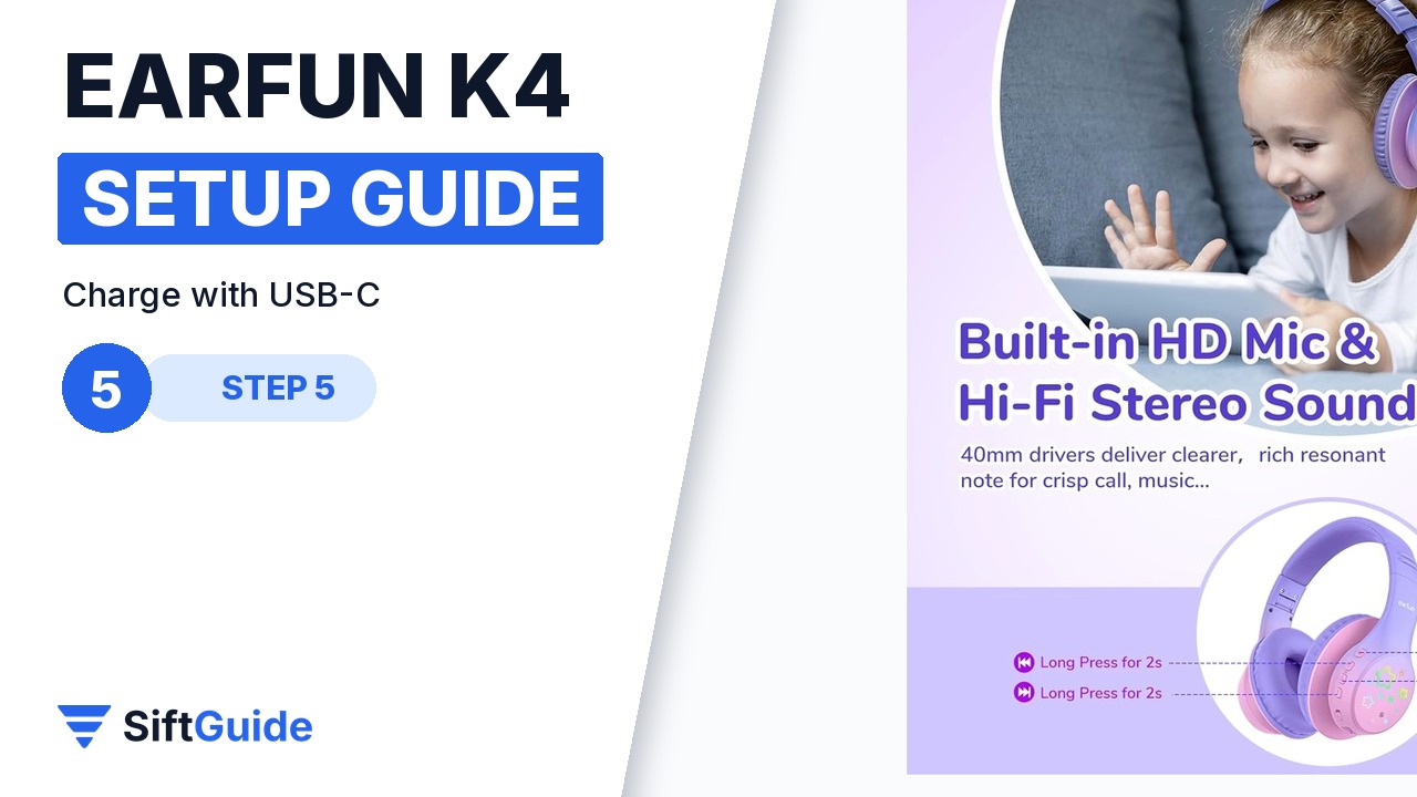 EarFun K4 USB-C charging and long playtime