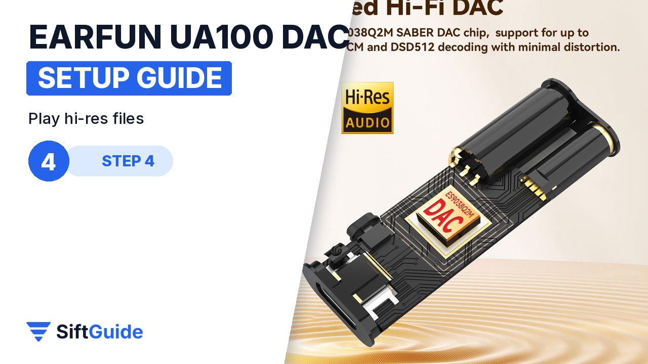 EarFun UA100 with its ESS ES9038Q2M Hi-Fi DAC chip