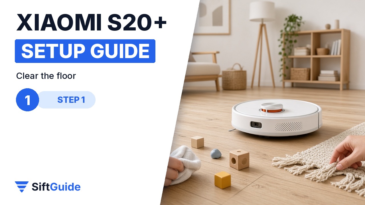 Clearing cables and small items off the floor before the first robot vacuum run