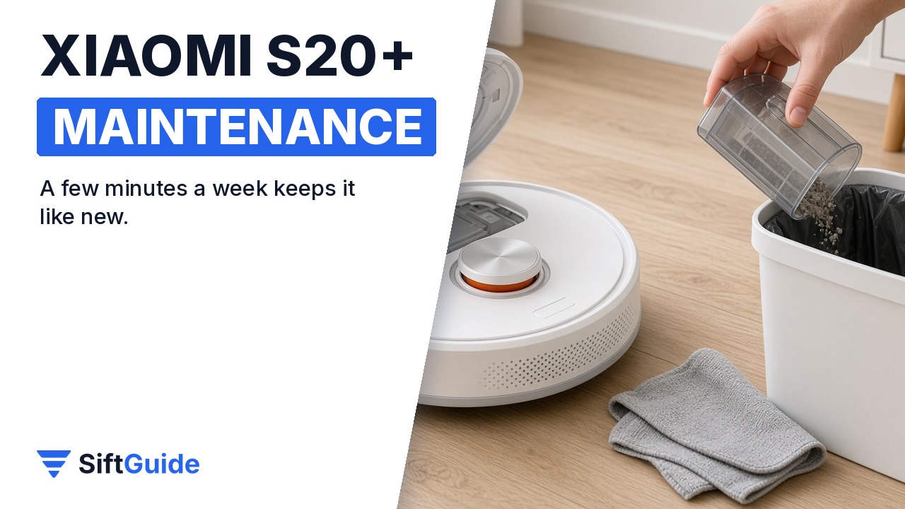 Xiaomi S20+ robot vacuum maintenance