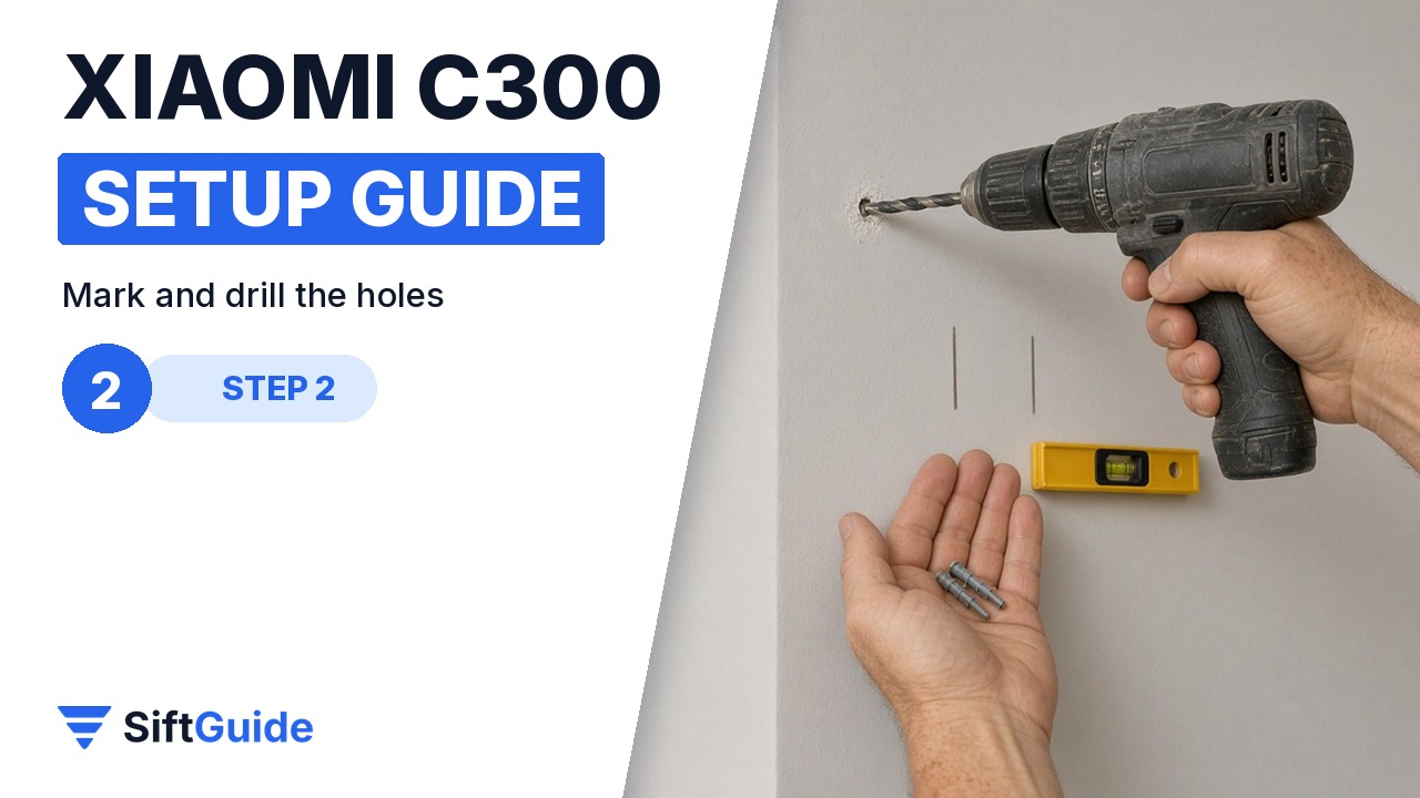 Marking and drilling holes for the C300 round mounting base