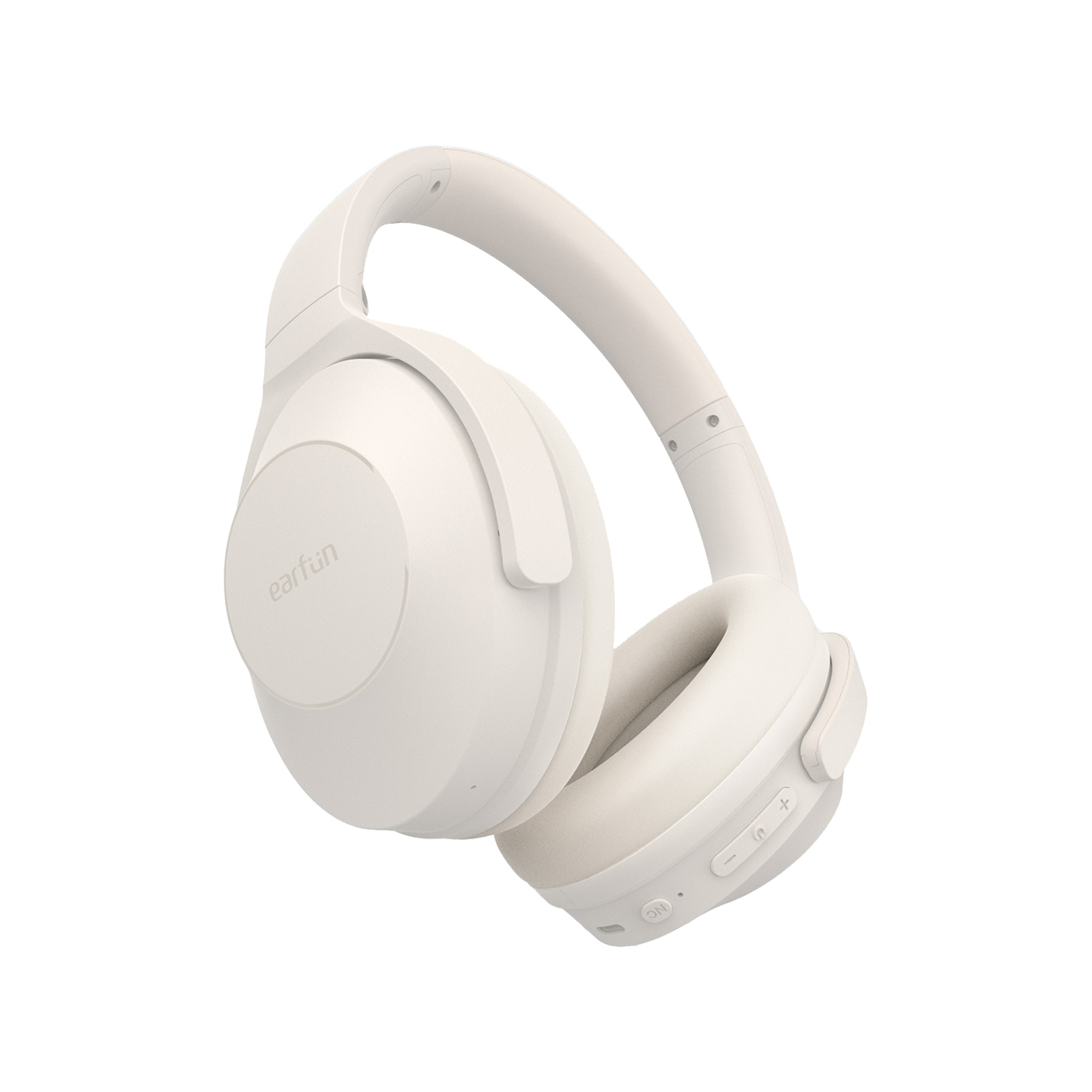 EarFun Wave Life over-ear headphones in Oat White, official EarFun product image