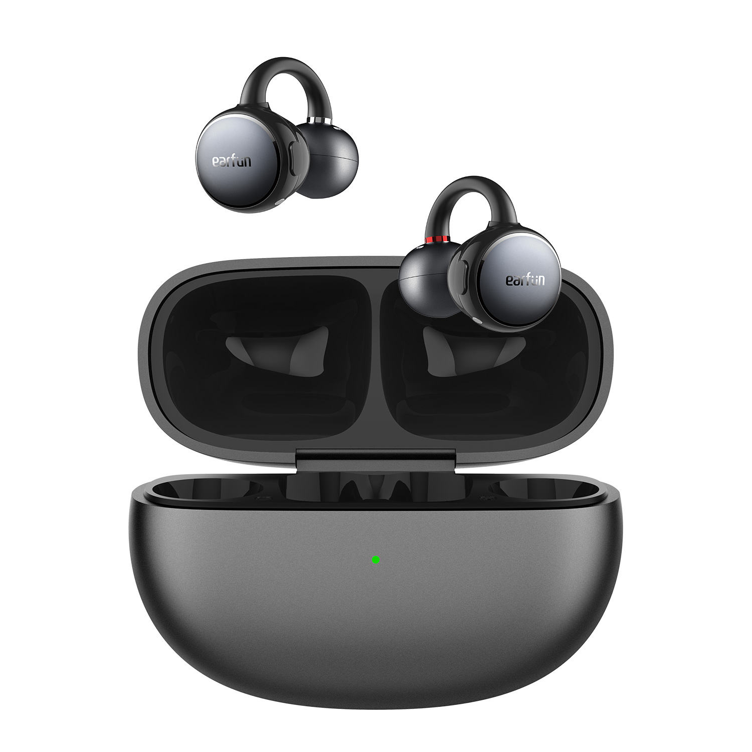 EarFun Clip open-ear clip-on earbuds with charging case