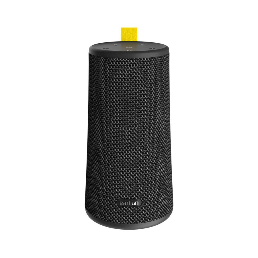 EarFun UBOOM cylindrical portable Bluetooth speaker in Black, official EarFun product image