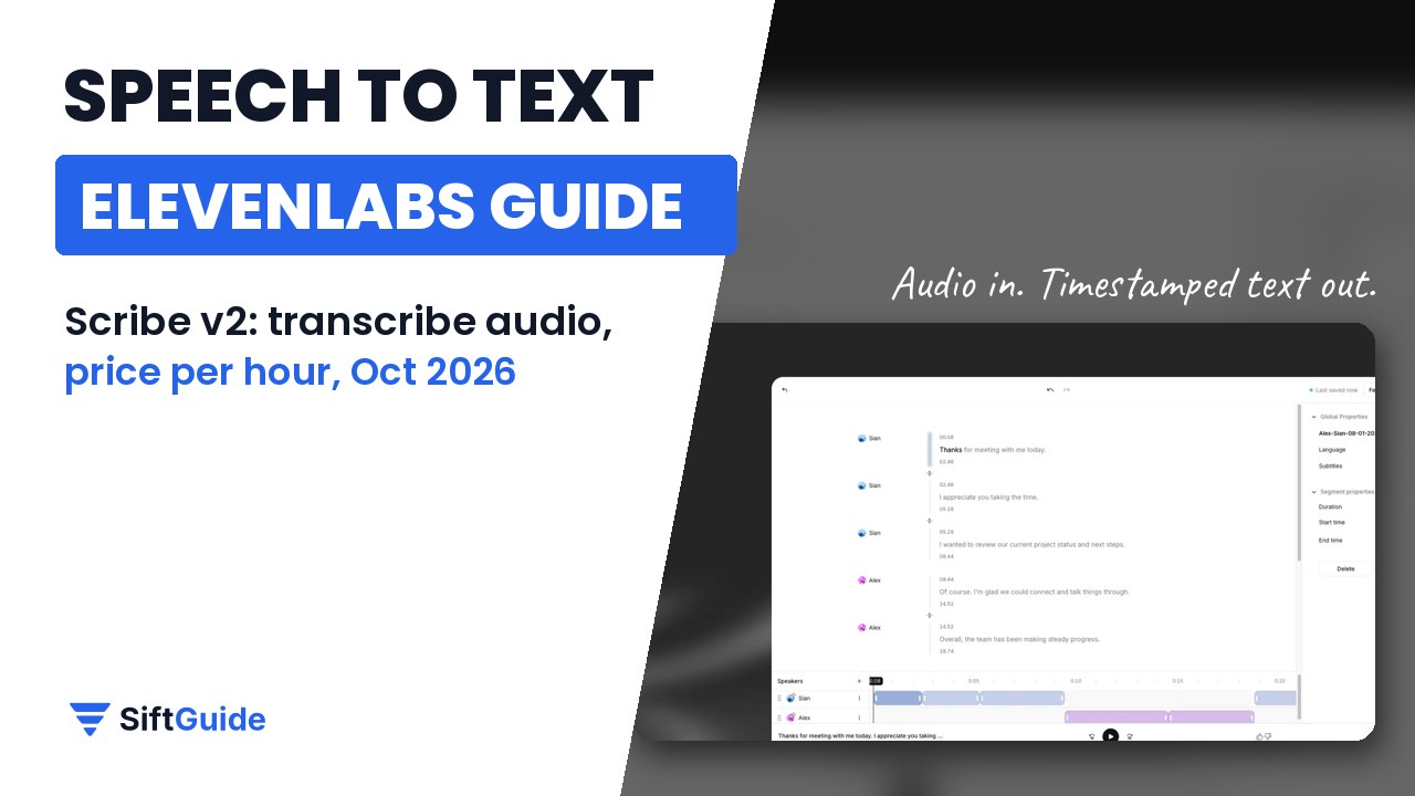 ElevenLabs Speech to Text Scribe v2 guide, 2026