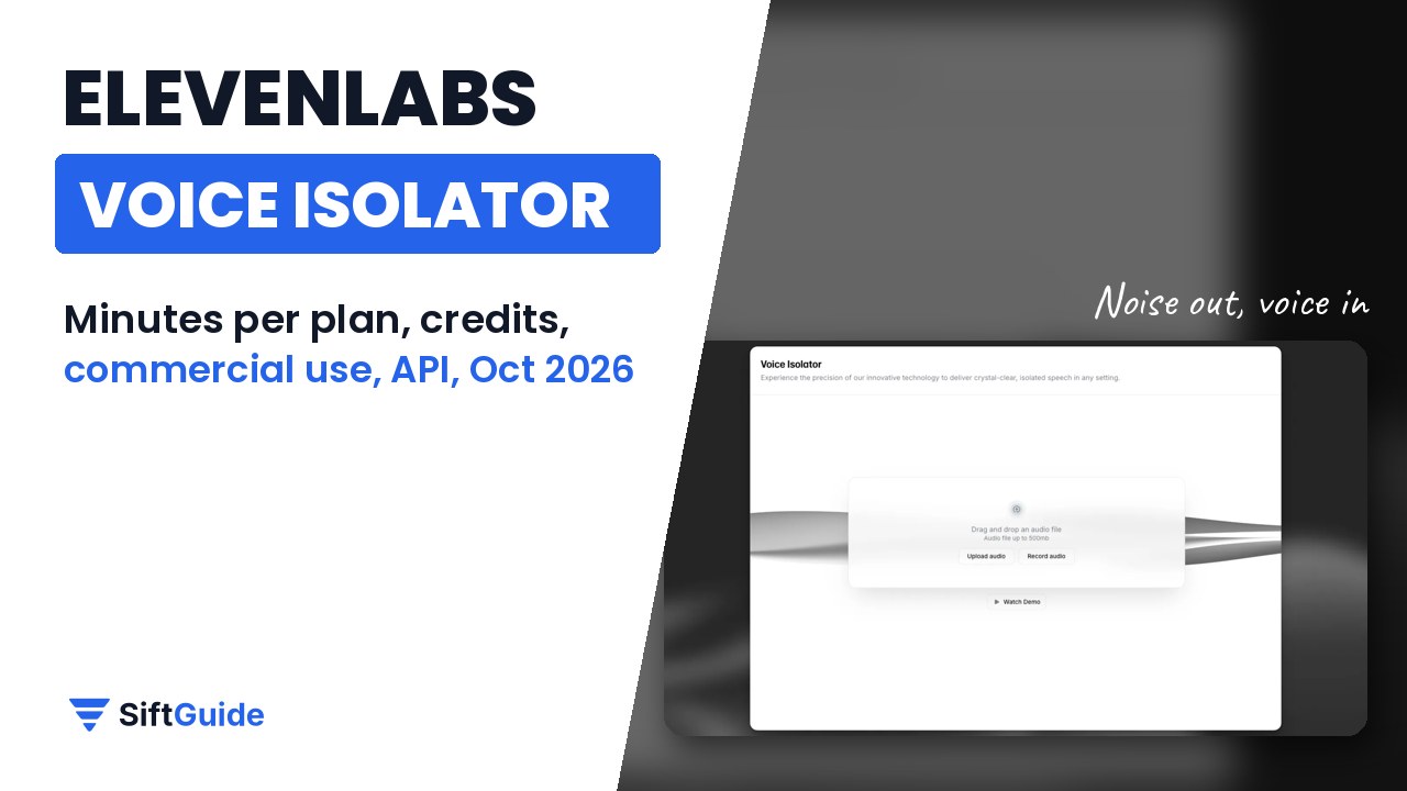 ElevenLabs Voice Isolator pricing and plans, 2026