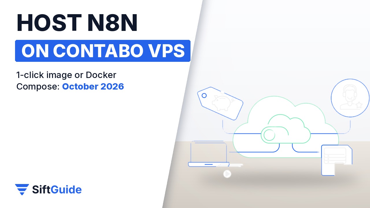 Host n8n on a Contabo VPS, SiftGuide guide