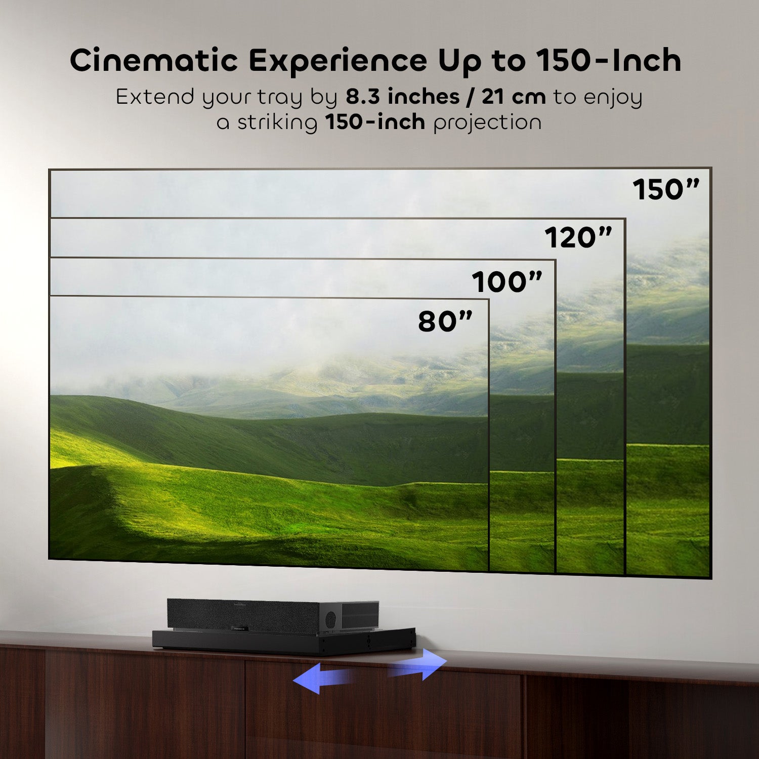 Intelligent Sliding Tray for UST projectors