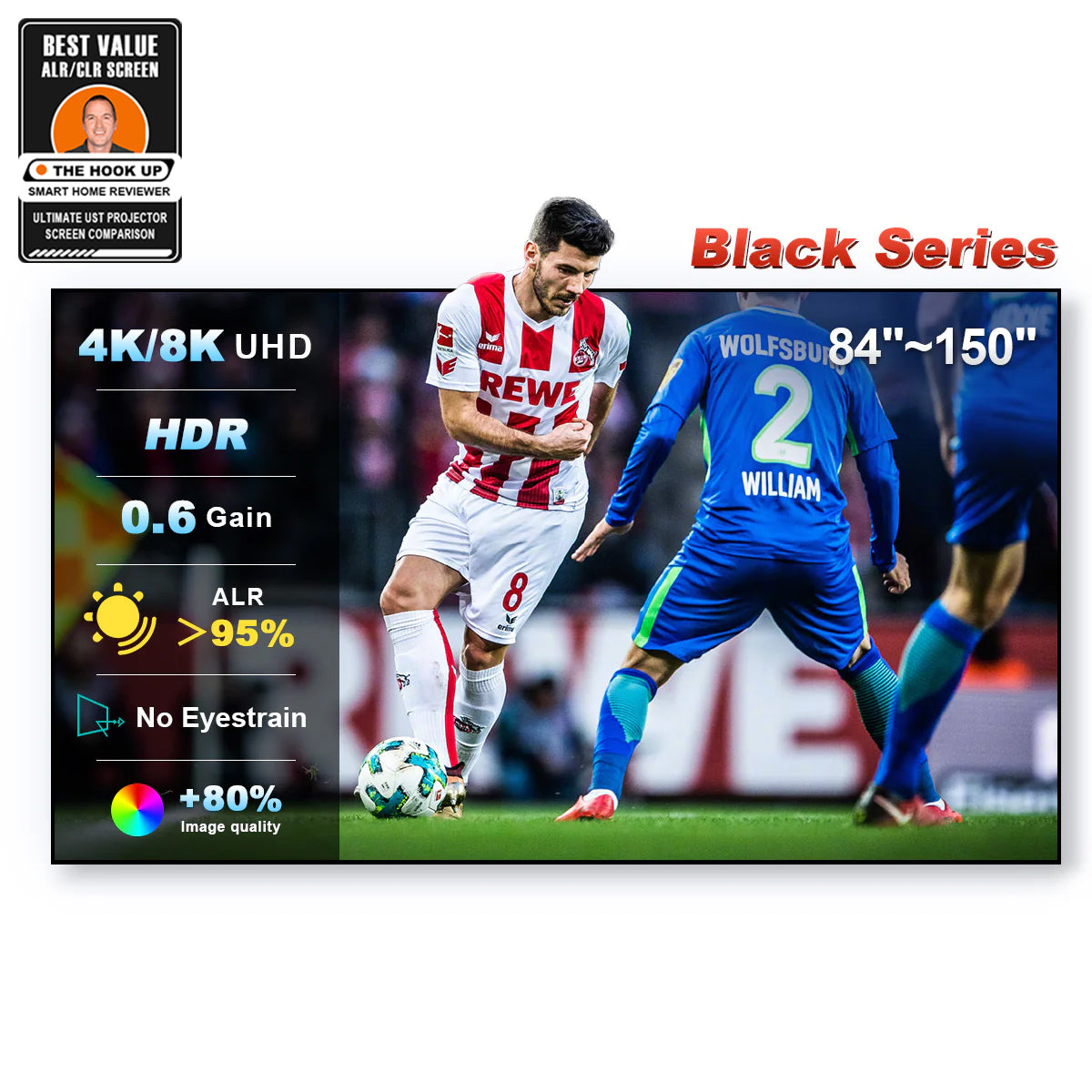 NothingProjector Black Series 95% ALR/CLR (84 to 150 inches)