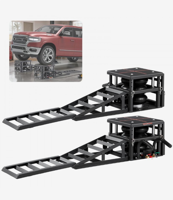 VEVOR HR-PD01 air portable car lift ramps with airbags, official product image