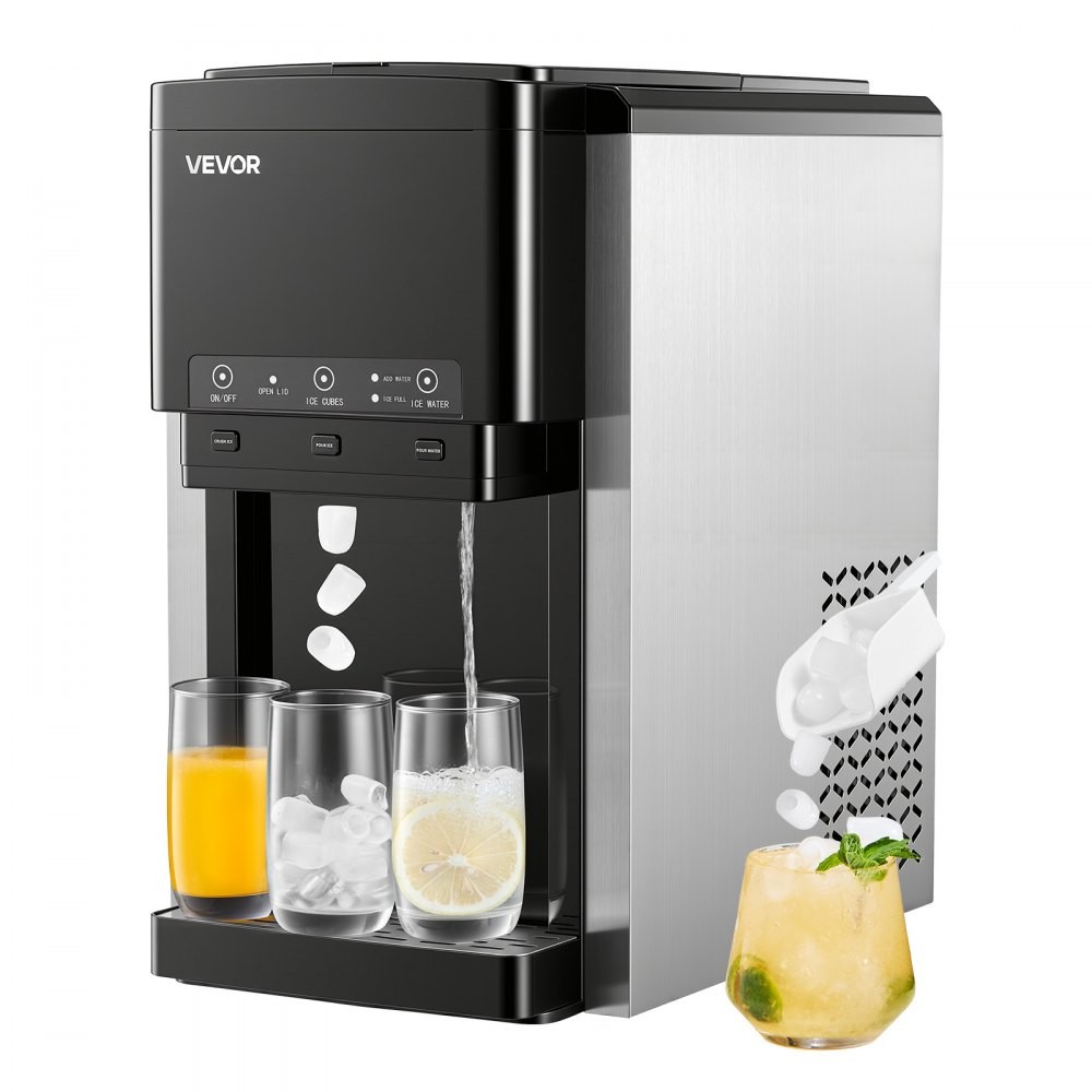 VEVOR BS-101 3-in-1 water dispenser with ice maker, official product image